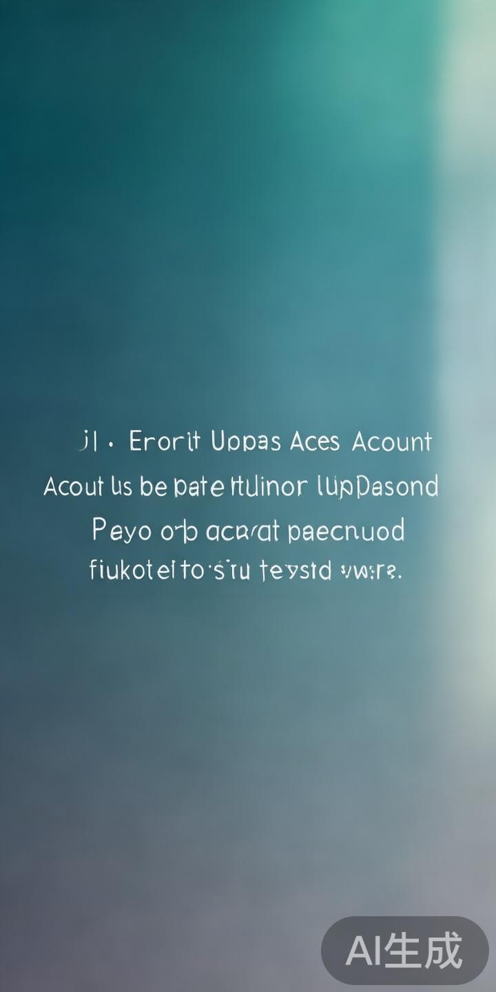 2.&nbsp;登录后出现异常或无法进入账户
账户异常可能